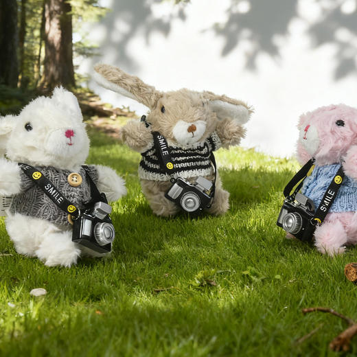 摄影师小兔毛绒挂件毛绒匙扣-纪念日百货门店同款167344462 商品图0