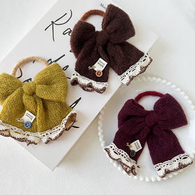 复古针织蝴蝶结皮筋头饰-纪念日百货门店同款167950139