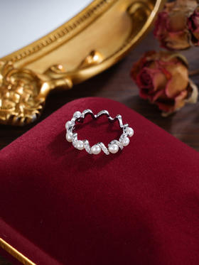 子佩集S925银珍珠戒指【JL070803】纯银2412