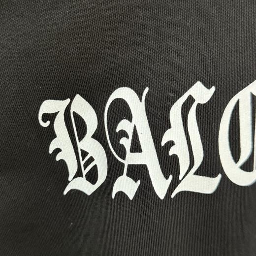 巴黎家纯色后背字母图案休闲T恤 商品图6