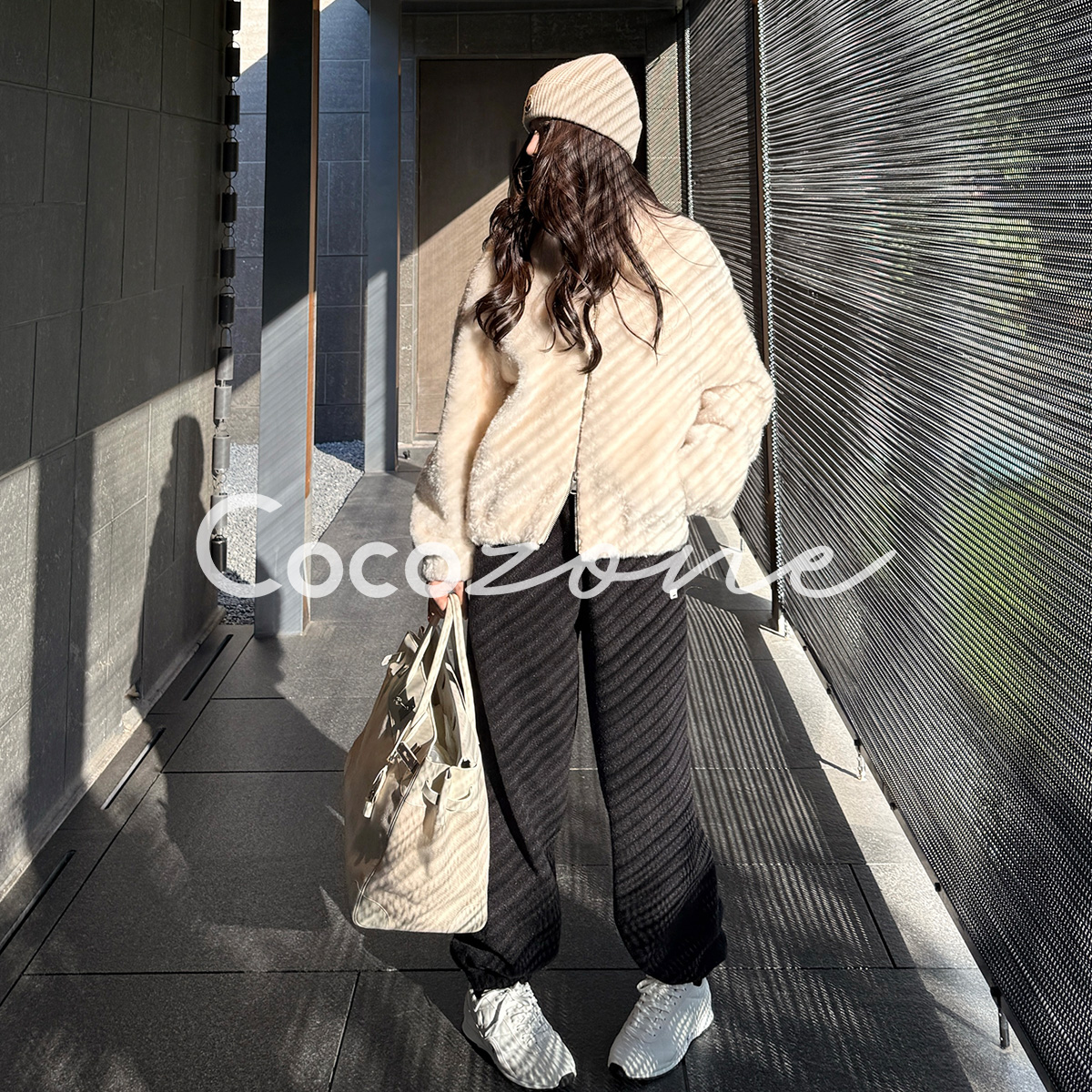 COCO ZONE 刘 一一 “雪芙”西班牙拉贡羊毛皮皮草 CD2A3153