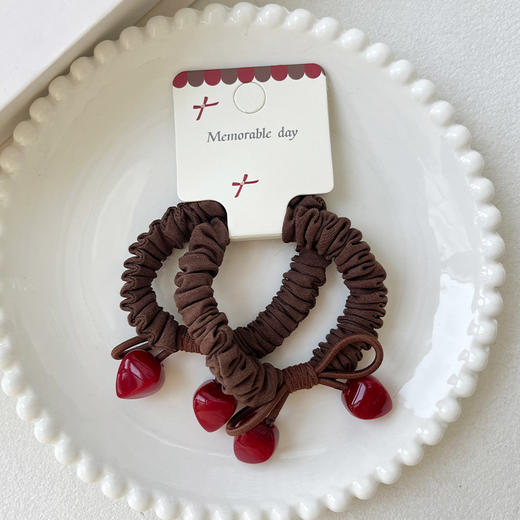 FGKH复古樱桃造型发圈对扎-纪念日百货门店同款167796709 商品图2