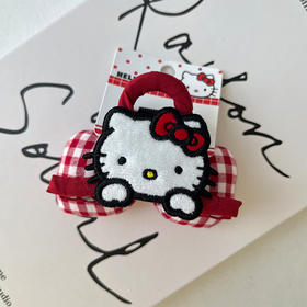 小众可爱红格子KT扎发抓夹-纪念日百货门店同款167749224