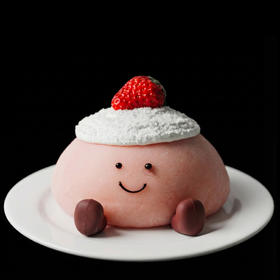 草莓捏捏大福（ 雪媚娘口感）