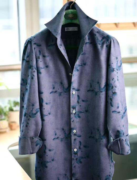 「36色可选」Flamenco 印花法兰绒埃及棉意式工艺衬衫 商品图3