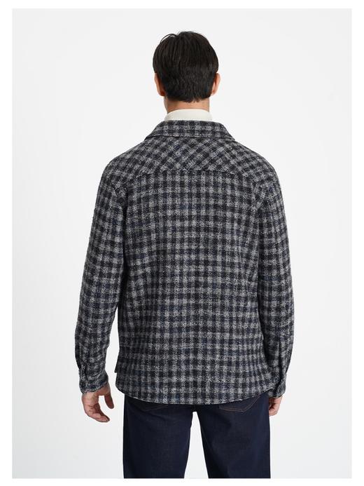 callisto高智系列灰色绵羊毛混纺外套 商品图4