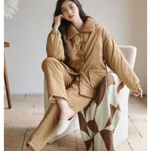 达尔丽女士夹层棉家居服 商品图0