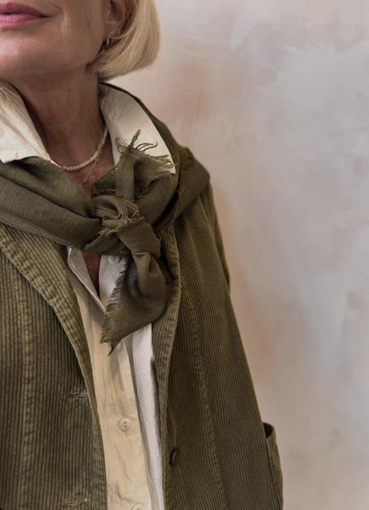 Manuelle guibal复古绿灯芯绒休闲西装 商品图1