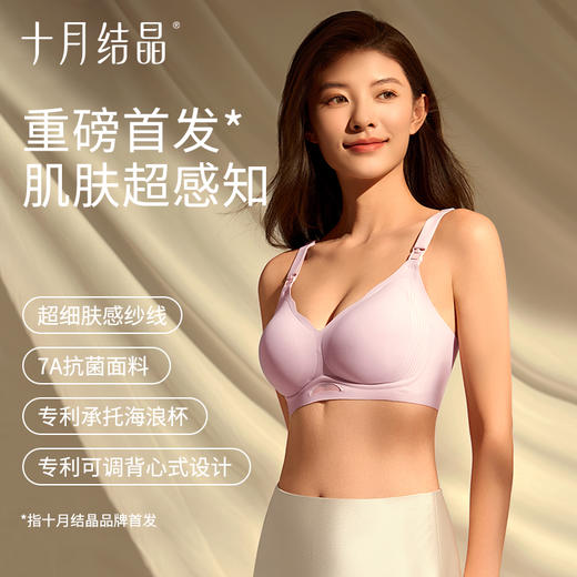 超感知孕妇哺乳内衣聚拢防下垂专用喂奶产后文胸 商品图1