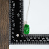 【天然正品】A货翡翠AU750收藏级白金镶钻镶天然细腻满绿冰种如意（万事如意）翡翠吊坠项链34.0*15.3*4.1MM（皆取最大值）链长：45CM（长度可调节）女士141125TJ47 商品缩略图2