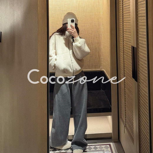 COCO ZONE 刘 一一 “棉花糖”收腰修身立领拉链外套  CD2A3105 商品图0