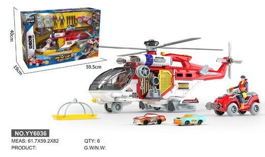 小演员声光音乐喷水儿童惯性消防车环卫处警察托运车玩具男孩礼物 商品图6