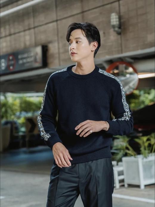 迪奥 袖子织带提花圆领毛衣 男女同款（ZY*BG） 商品图6