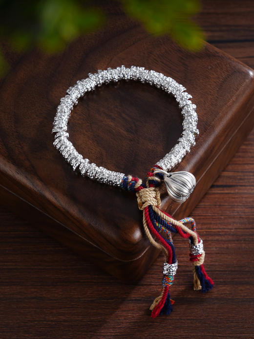 子佩集S999银【算你最棒】手串【SC001208】纯银手链串珠钱串手链腰缠万贯盘缠盘缠2411 商品图7