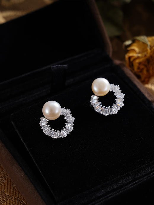 子佩集S925银珍珠耳钉【EL070230】纯银珍珠2409 商品图0