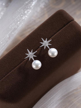 子佩集S925银珍珠耳钉【EM2039-XF】纯银珍珠2409