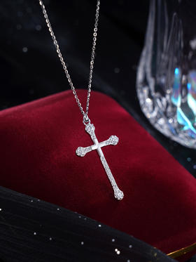 子佩集S925银【光明十字】套链【XL022029】纯银时尚十字架项链2411