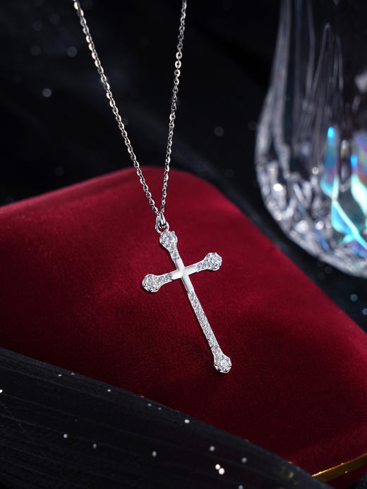 子佩集S925银【光明十字】套链【XL022029】纯银时尚十字架项链2411 商品图0