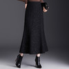 JYM-2495-8298亮片毛呢鱼尾长裙a字裙女高腰显瘦加厚冬季新款半身裙包臀一步裙 商品缩略图3