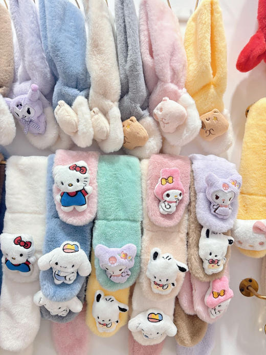 清仓福利！冬季儿童可爱卡通图案交叉围巾 商品图11