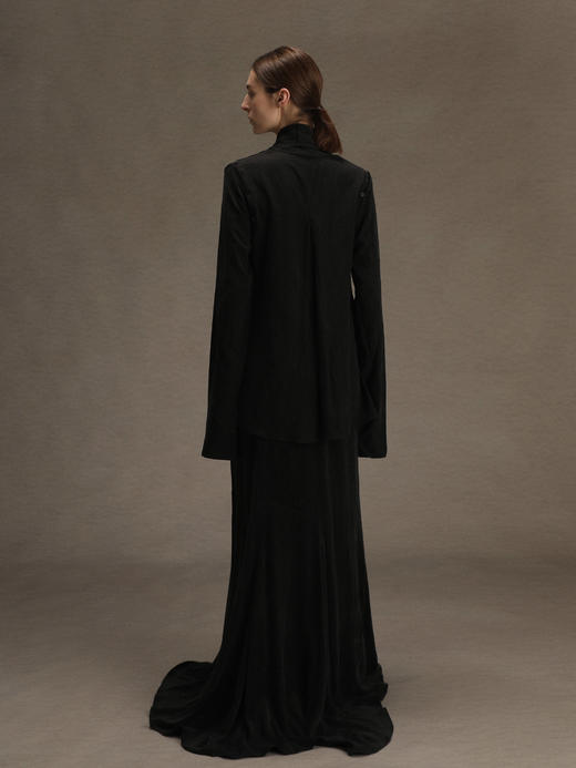 ranyepersonal｜PARADOX25RO04-2 不规则可拆卸黑色上衣 [ 黑 ] 商品图12