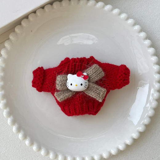 超萌KT毛衣蝴蝶结边夹发夹-纪念日百货门店同款167749048 商品图4