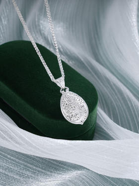 子佩集S990银【芳草漫漫】吊坠【MX005】花丝(不含链)2411