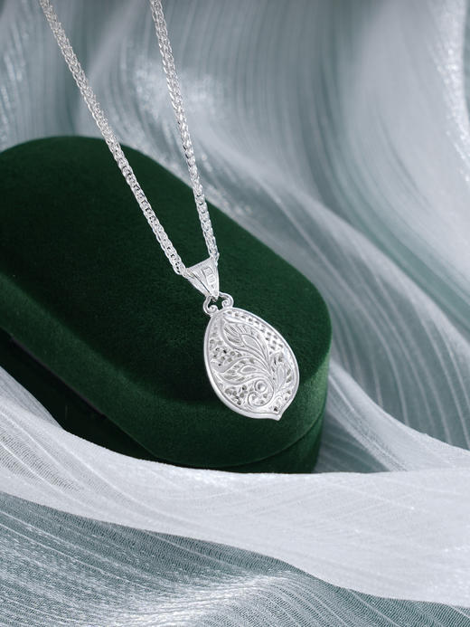 子佩集S990银【芳草漫漫】吊坠【MX005】花丝(不含链)2411 商品图0