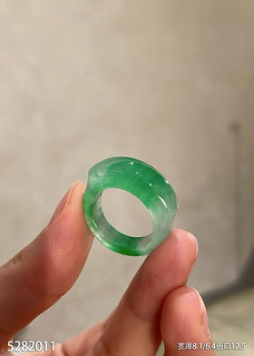 飘翠扳指【5282011】圈口12.5~具体价格微信咨询