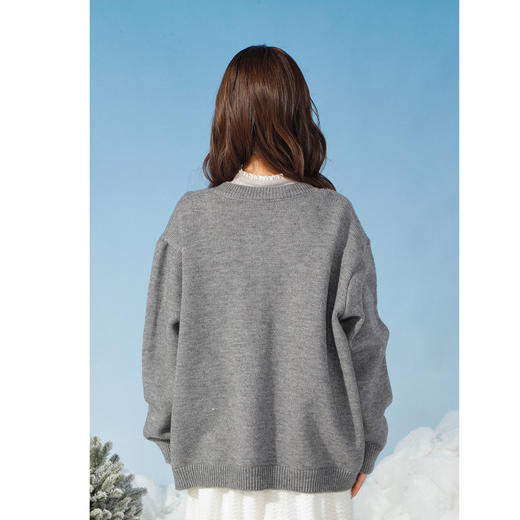 复古撞色立体提花毛衣-纪念日百货门店同款167447883 商品图2