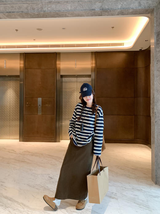 <曾小咸推荐> 现货秒杀！微信超特价！慵懒风条纹针织长袖t  日常139.99 立减60 秒杀79.99！ 商品图5