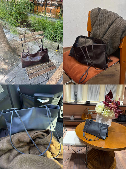 HIDEMI 大秀款bookbag系列长款三层多种背法挎包通勤包 商品图4