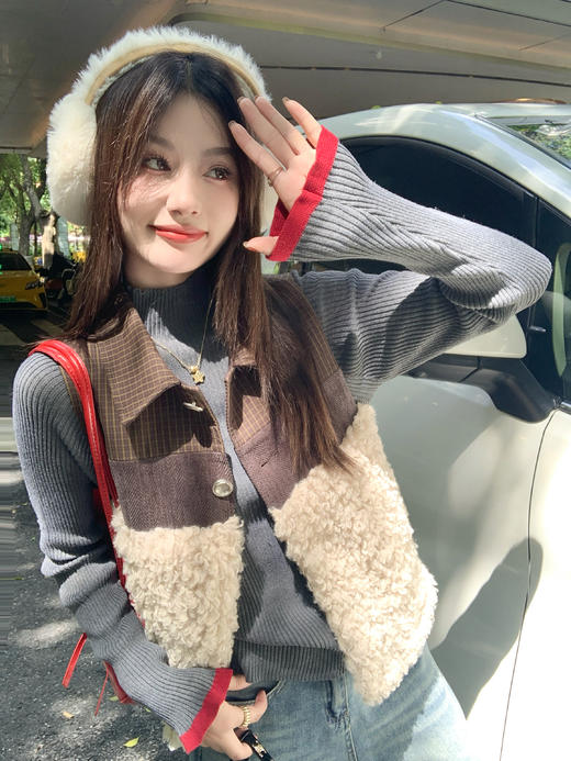 <曾小咸推荐>现货秒杀！微信超特价！半高领灰色长袖针织衫 日常109.99 立减40 秒杀69.99！ 商品图11