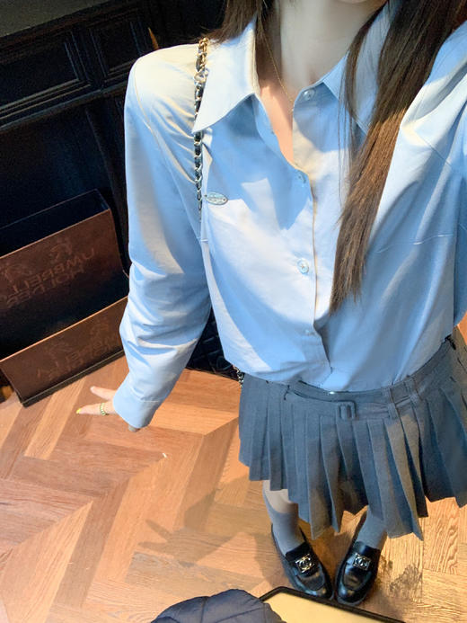 <曾小咸推荐>现货秒杀！微信超特价！韩系学院风 日常169.99 立减110 秒杀79.99！！ 灰色百褶裙  秒杀89.99！ 商品图5