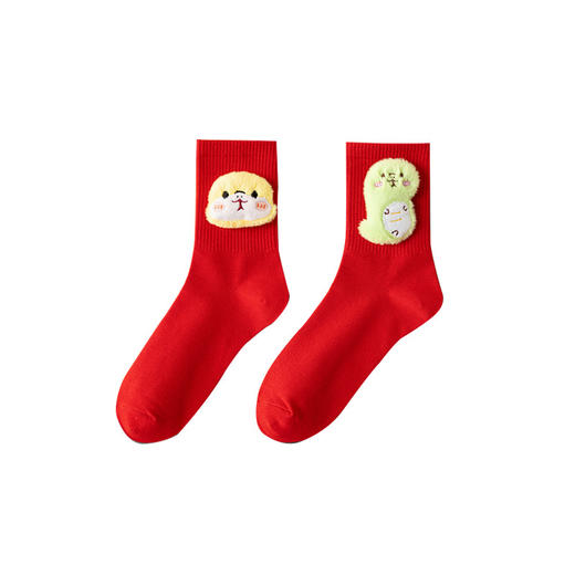 【蛇来运转❗️蛇年许愿包袜子礼盒】幸福相伴好运一生 本命年红袜子女中筒袜情侣秋冬棉袜新年红袜礼盒袜大红色袜结婚袜伴手礼新年礼盒年货礼盒 商品图4