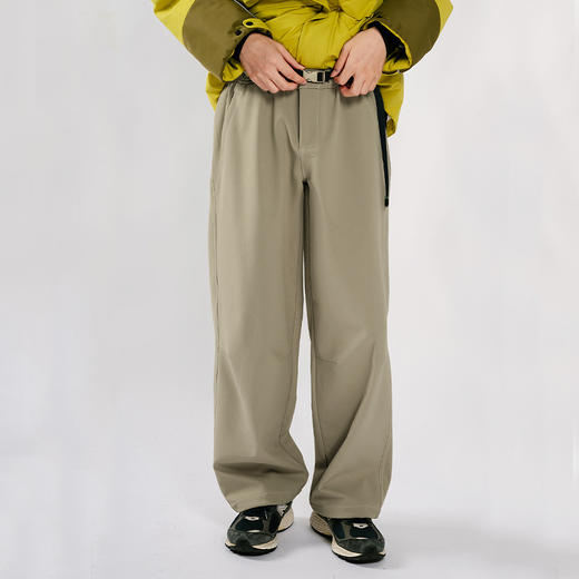 【品牌特惠】ACMEITEM爱棵米 户外亲子防泼水明线直筒长裤加绒宽松裤子男女GAG3020528G/GAG3020561G 商品图2