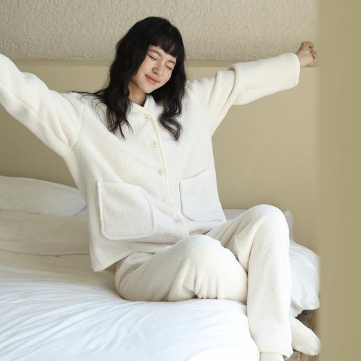 KEMU壳木毛绒绒家居服套装9822 双面绒毛柔软舒适亲肤保暖 宽松版型不挑身材 三色可选 商品图0