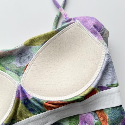 壁虎瑜伽【云舒】2512SY457梦幻修腰印花吊带背心-偏小【5天发货】（一体式胸垫） 商品图6