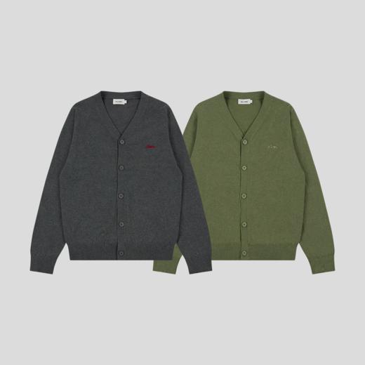 GOODBAI ‘RETRO LOGO’胸前刺绣毛织开衫 商品图0