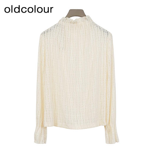 oldcolour欧珂秋冬季简约时尚纯色半高领长袖T恤女BQ430202A1 商品图1