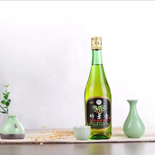 汾酒 45度玻竹叶青（475ml*12瓶）-整箱装 商品图0