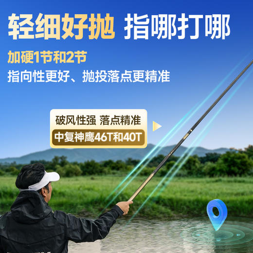 创威非凡大师二代鱼竿手杆极轻超硬钓鱼竿极轻小综合鱼竿鲫竿钓竿 商品图3