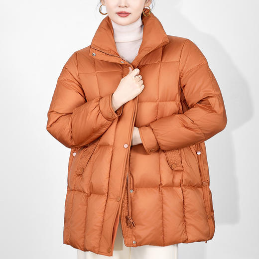 「高货wl」全新升级【铂金会员661/天猫889/差价228】(02521)洛诗琳气质加厚立领羽绒服2025冬季新款显瘦保暖外套女 商品图1