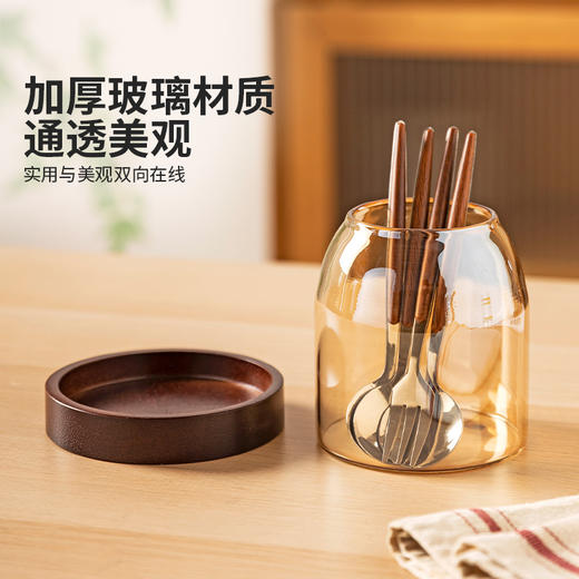 摩登主妇304不锈钢水果叉子水果签收纳罐轻奢高级感小勺子甜品叉 商品图3