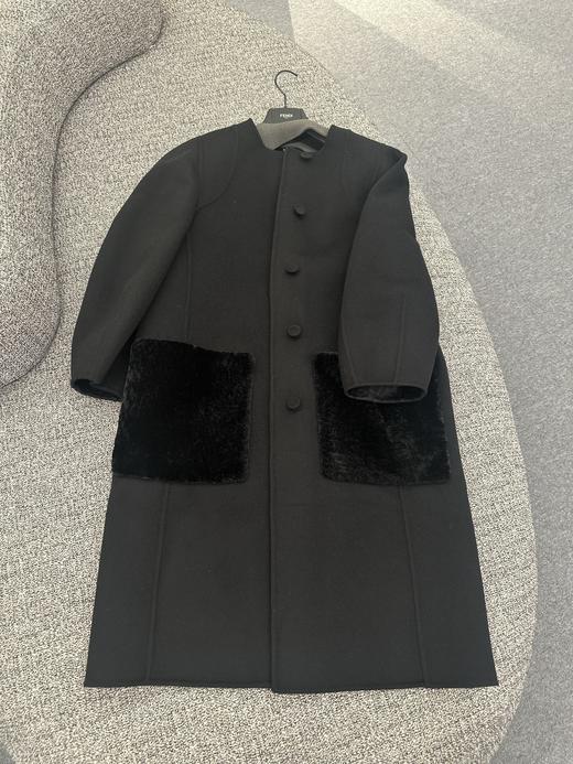 中性款圆领大衣he011 商品图0