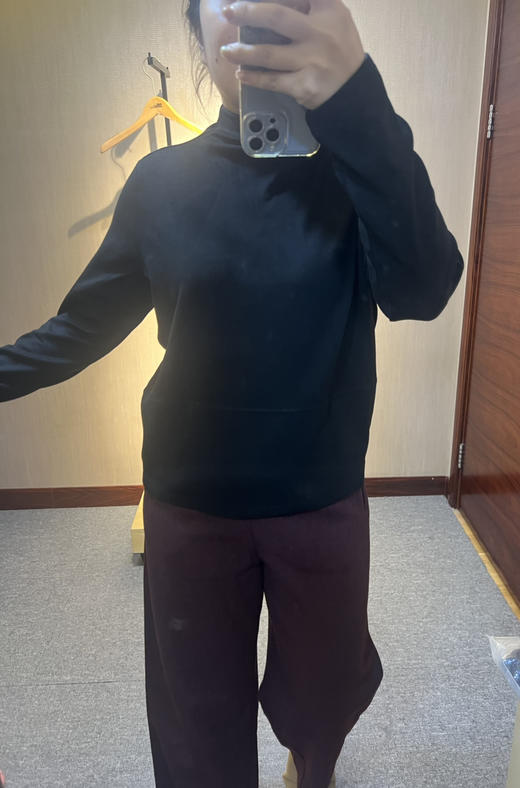 高回弹不变形水淼2025冬新款柔软磨绒立领打底蓄热绒衫1556 商品图2