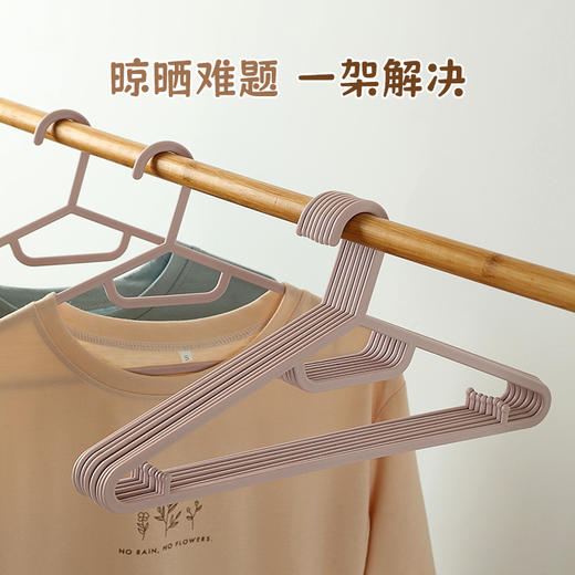 美穗吉家 简约方头衣架10支装 商品图1