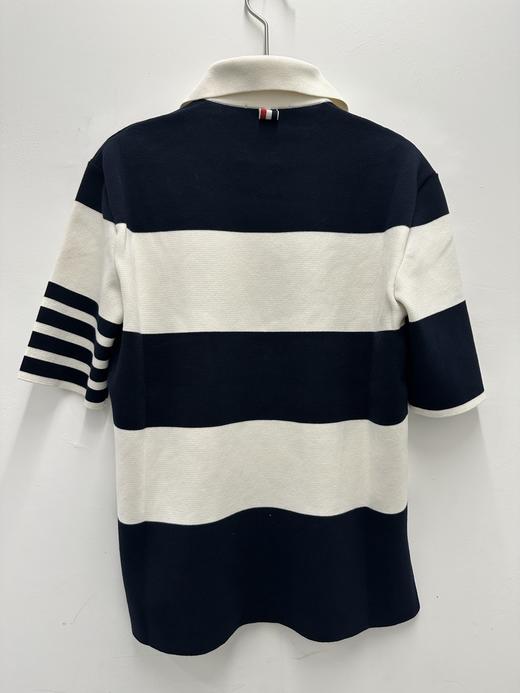 男款条纹针织短袖polo衫la022 商品图1