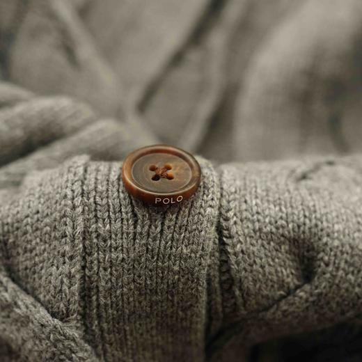 【秒杀价已调 直接拍】永恒的经典款 拉夫劳伦 POLO 女装 秋冬女士复古粗格绞花编结棉 针织开衫 商品图13