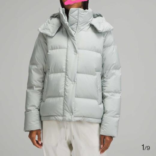 【三星90绒】Lu家翡翠灰新色加厚五格连帽羽绒服！女款收腰显瘦外套！ 商品图0